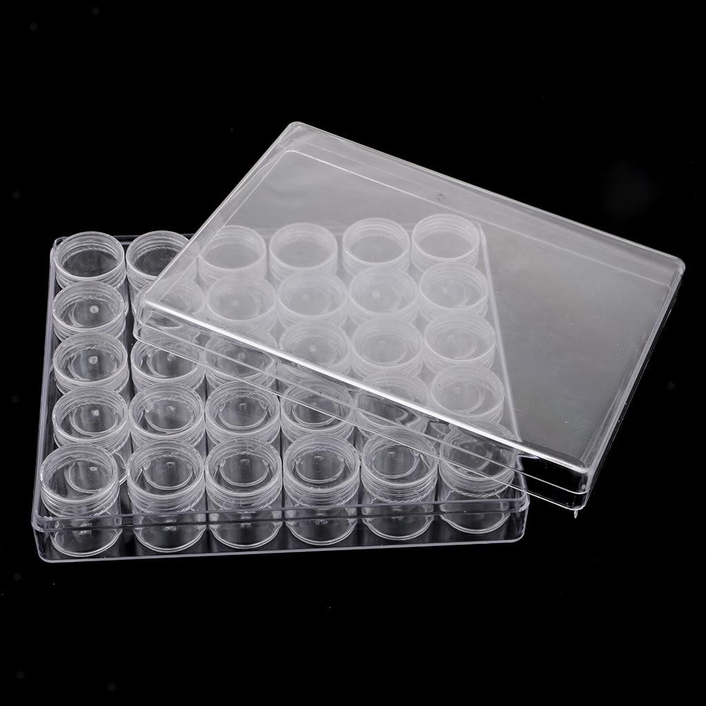 Transparent Storage Box With 30 Slots Small Bead Storage