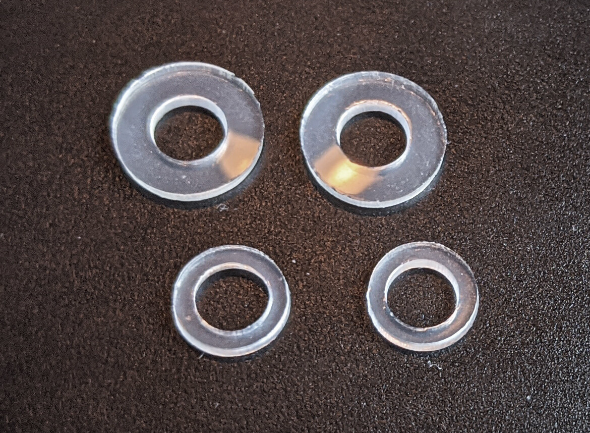 Shocker Sport BOLT BUMPERS - CLEAR - NEW 2 PAIR 4x4 Turbo Smart Parts Paintball