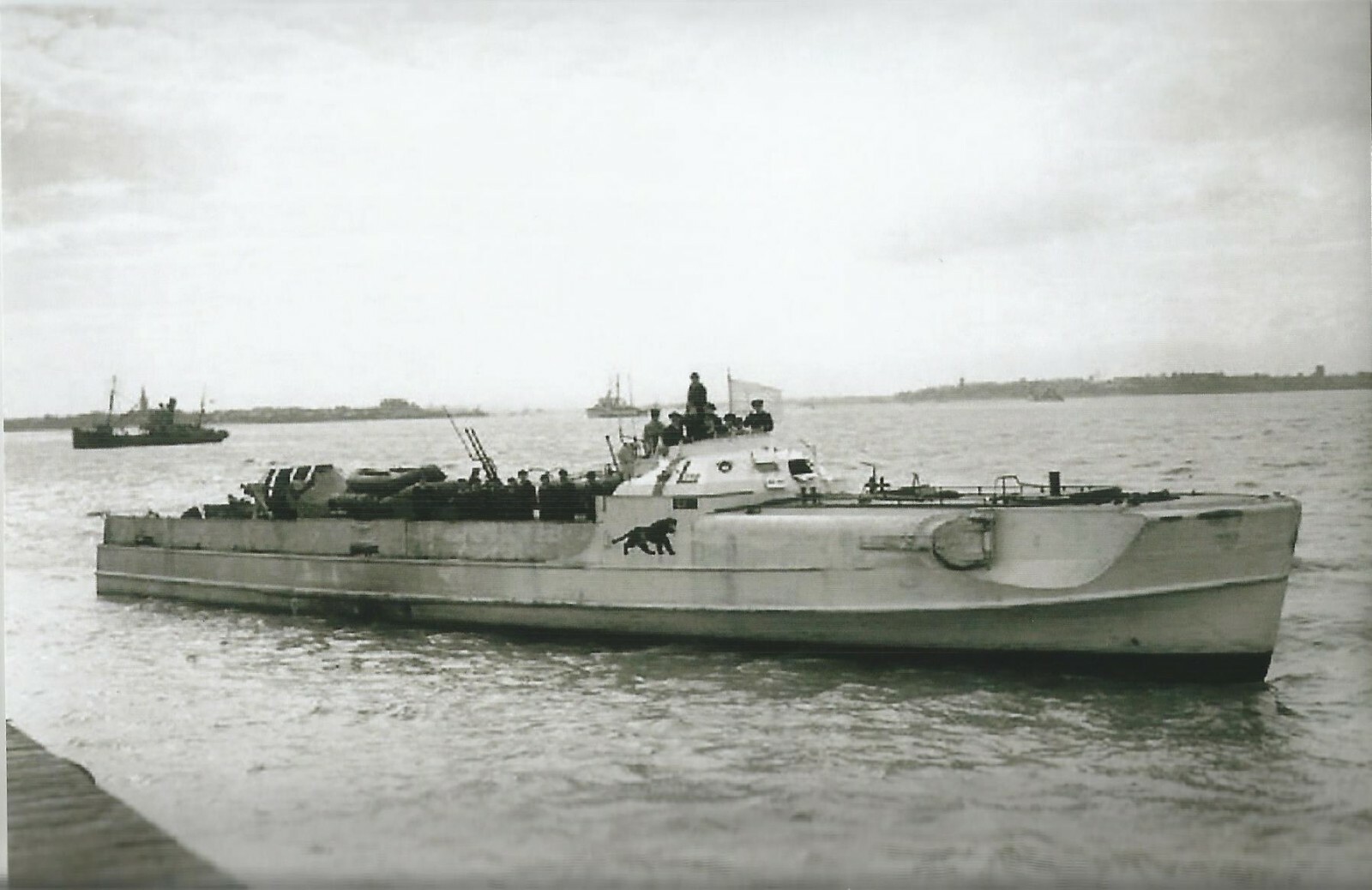 German WW II Photo E-Boat S 204 Surrenders At Felixstowe -1945,.