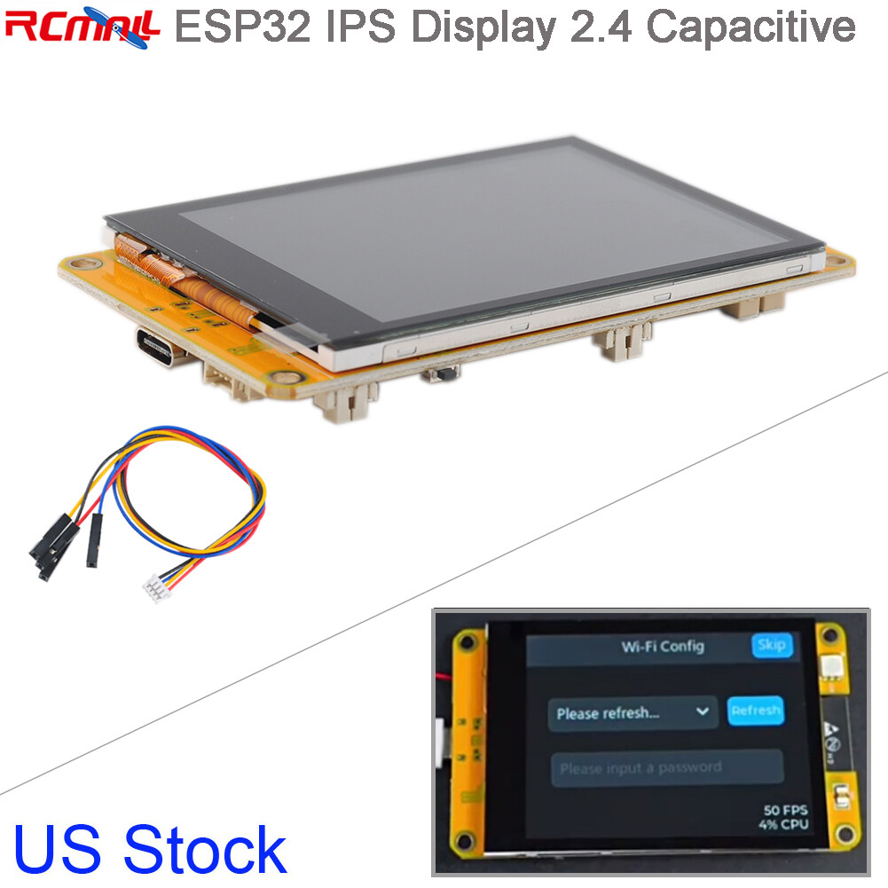 3.2" inch ESP-WROOM-32 TFT LCD ESP32-2432S032C-I IPS Display Touchscreen ST7789