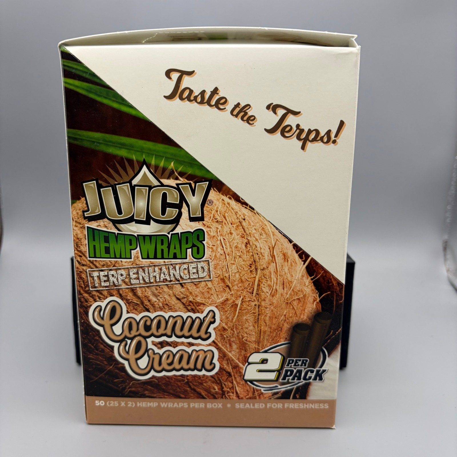 Juicy Jay Wraps Coconut Cream Full Box 25 Packs 2 Sheets/Pack Free Shipping