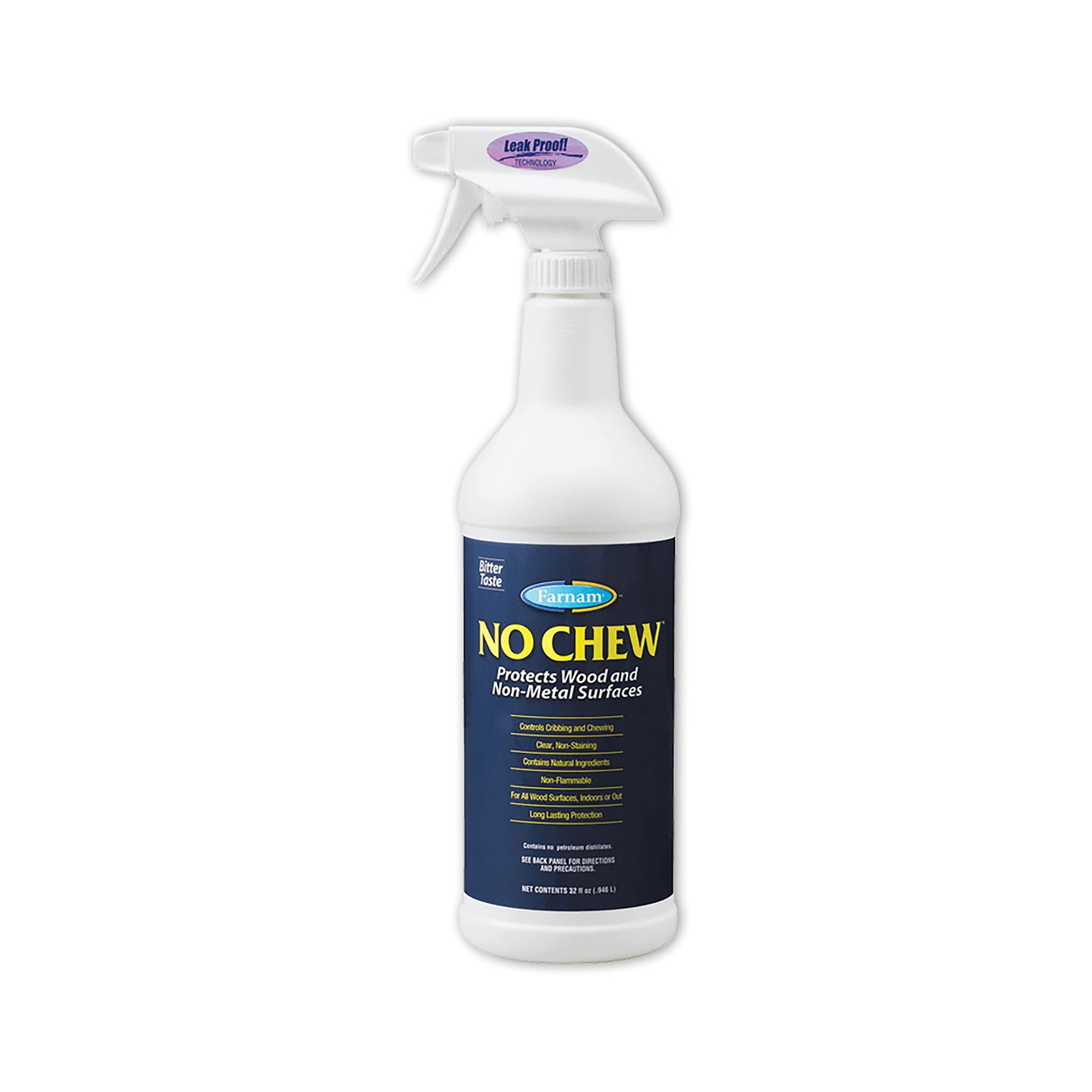 No Chew Deterrent Spray for Horses 32 Fl Oz Bitter Taste Control Cribbing