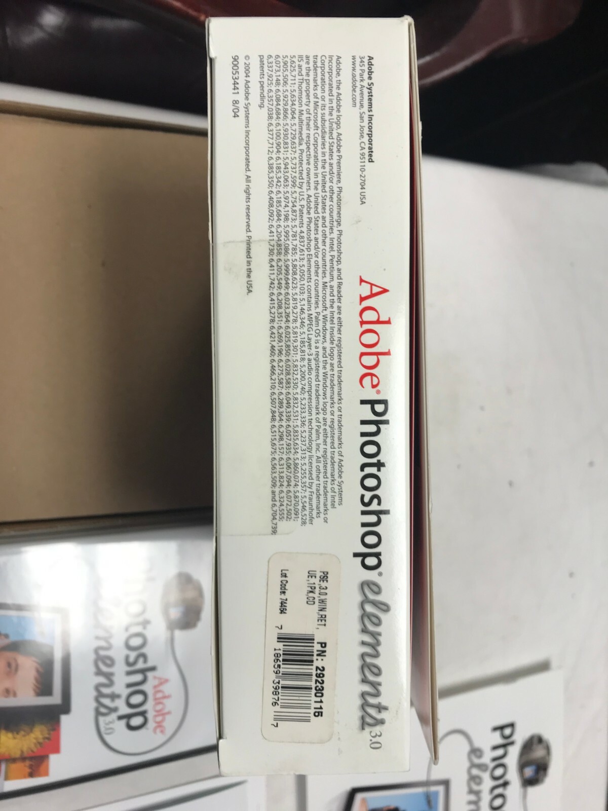 Photoshop Elements 3.0 w/ Serial Number Windows; 29230115 CD ORIGINAL
