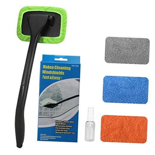 Miunice Car Windshield Cleaning Tool, Windshield Cleaner with 4 Washable and