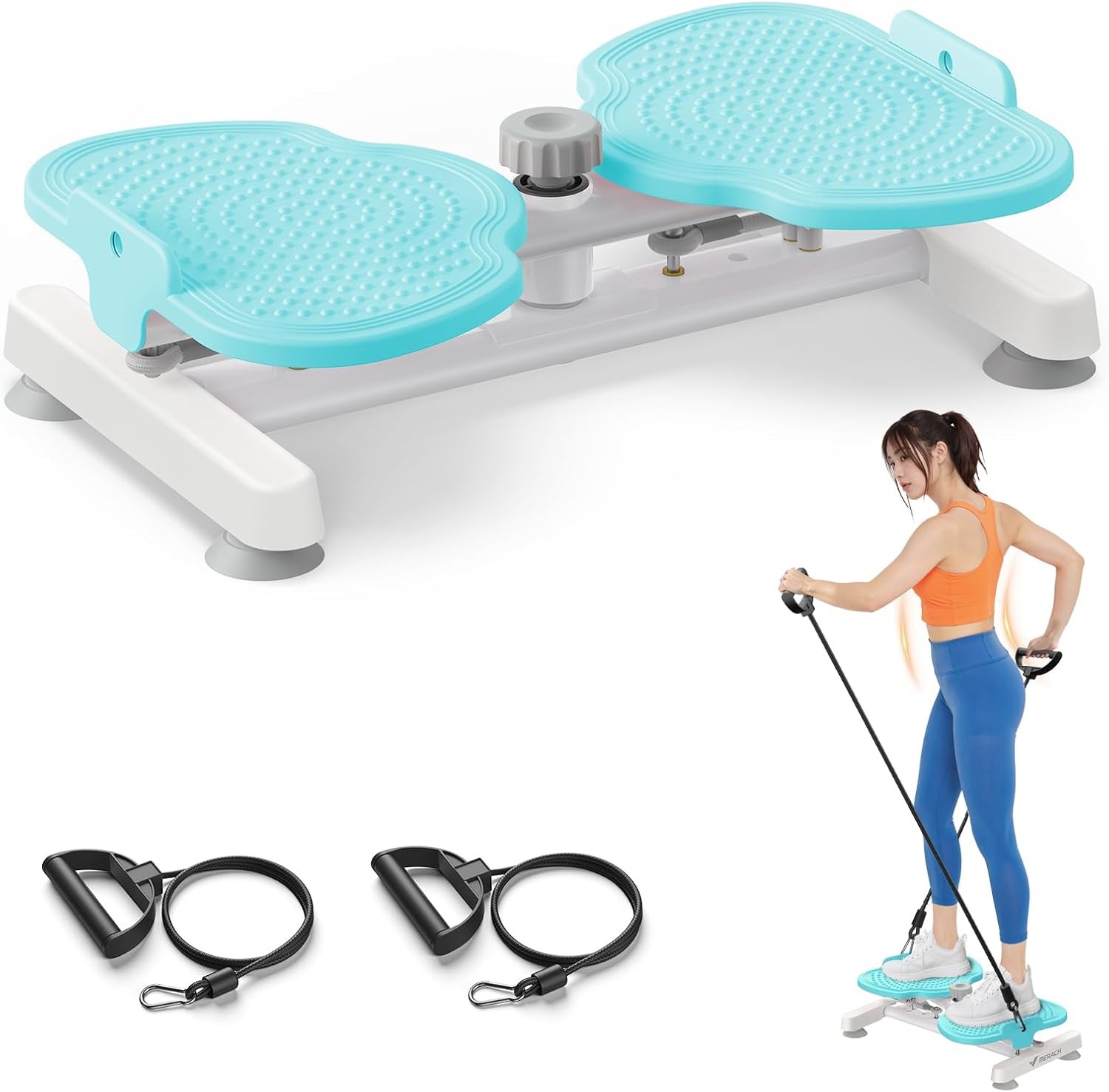 MERACH Waist Twister, Ab Machine with 264 lbs Weight Capacity, Workout for Slim