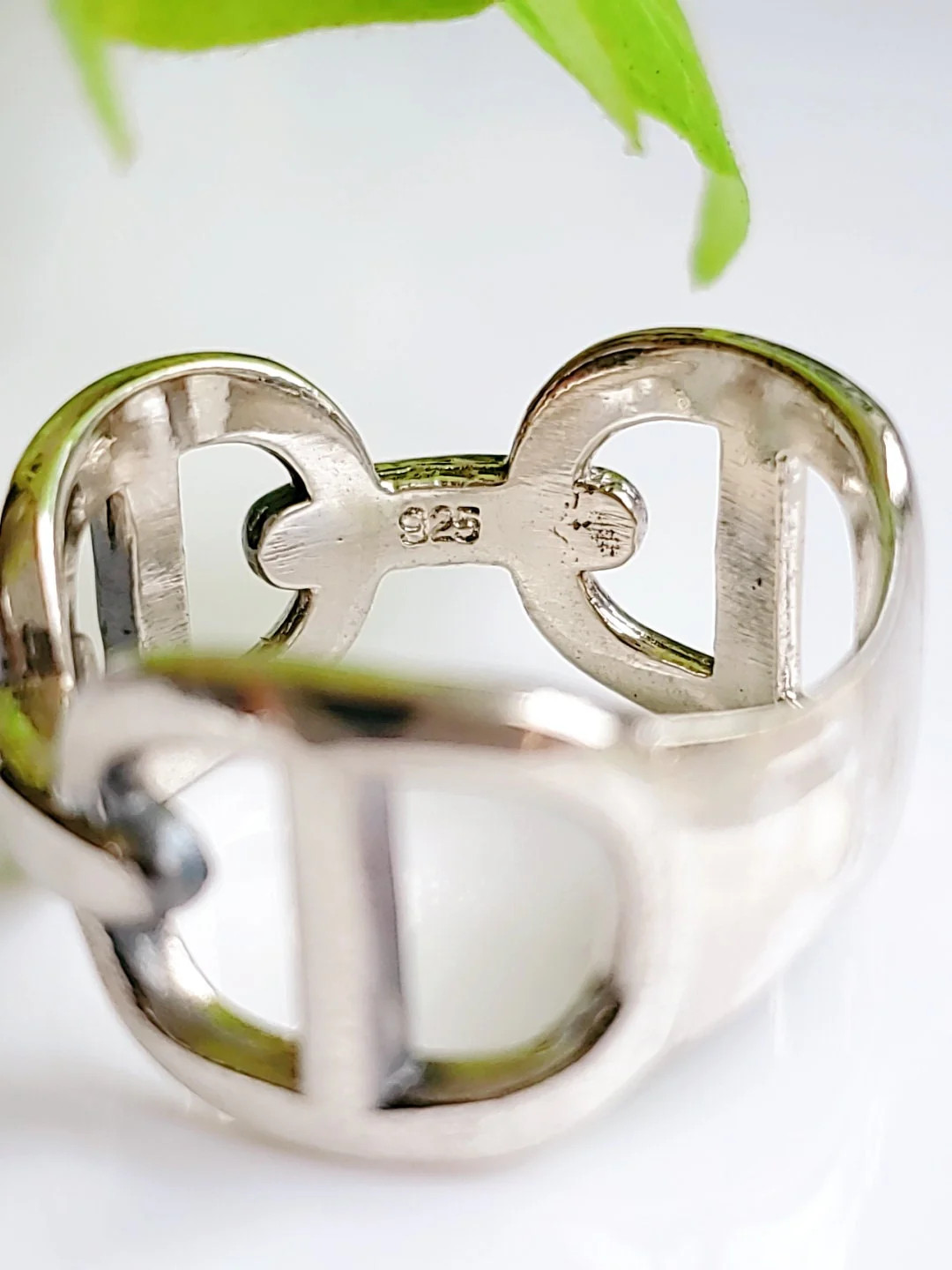 Sterling Silver Chunky Chain Ring