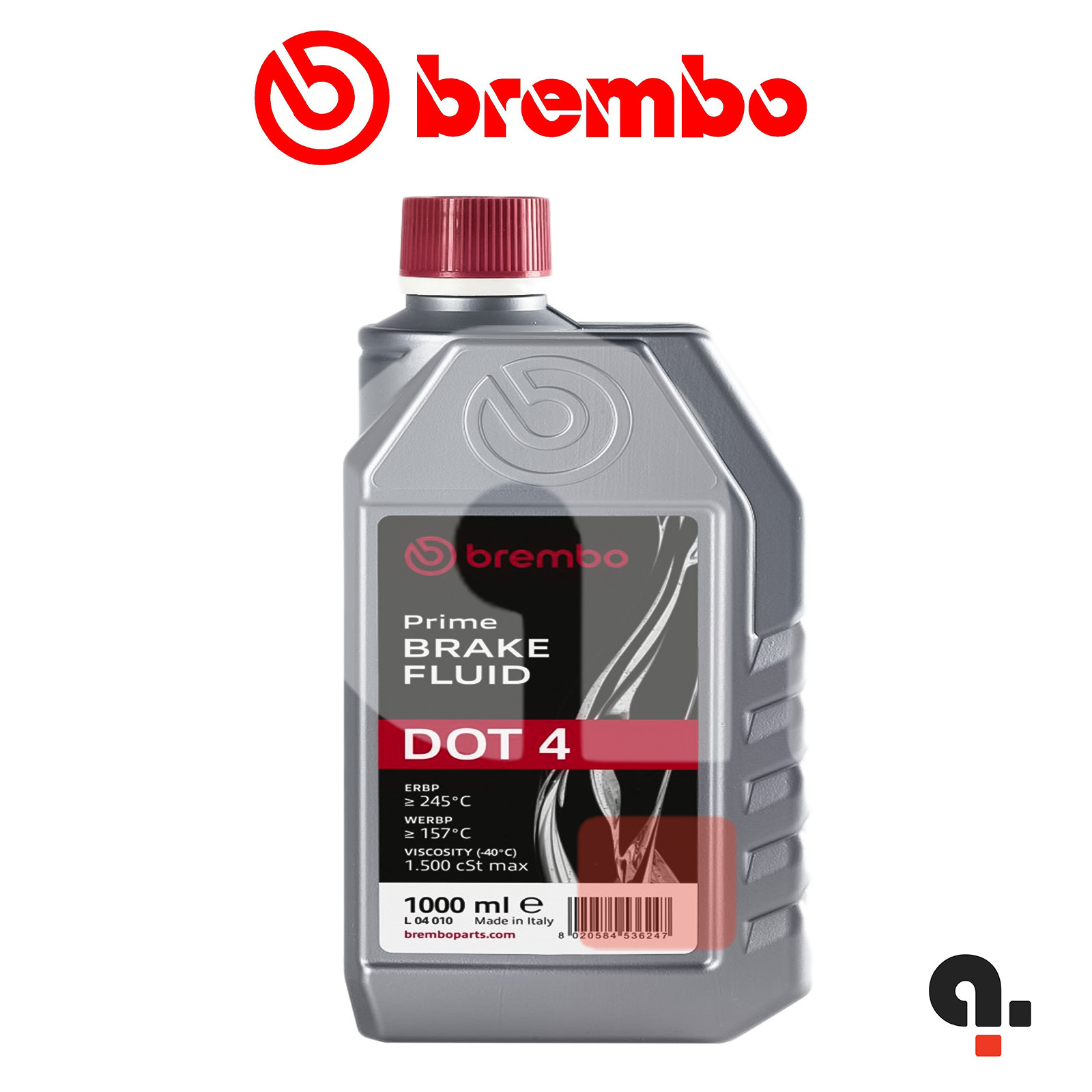 Brembo DOT 4 brake oil for all cars and motorcycles 1 liter L04010
