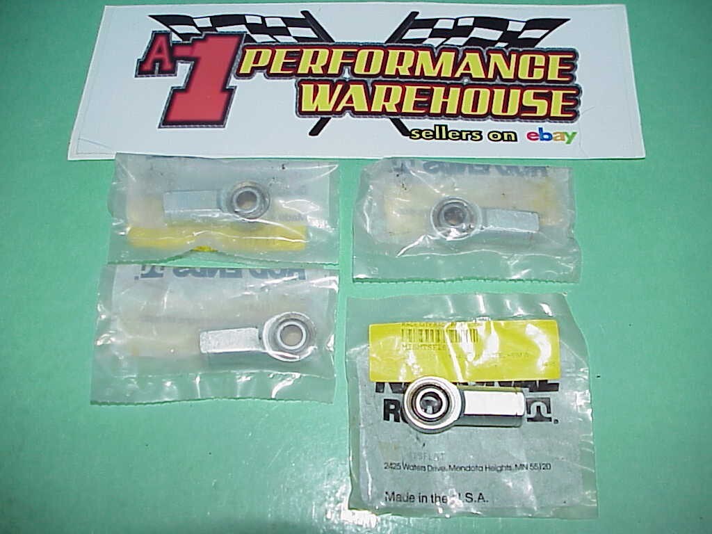 4 NEW National Rod Ends Steel 3/8-24 LH Female Rod End Heims 0.375" Bore MTSFL6T