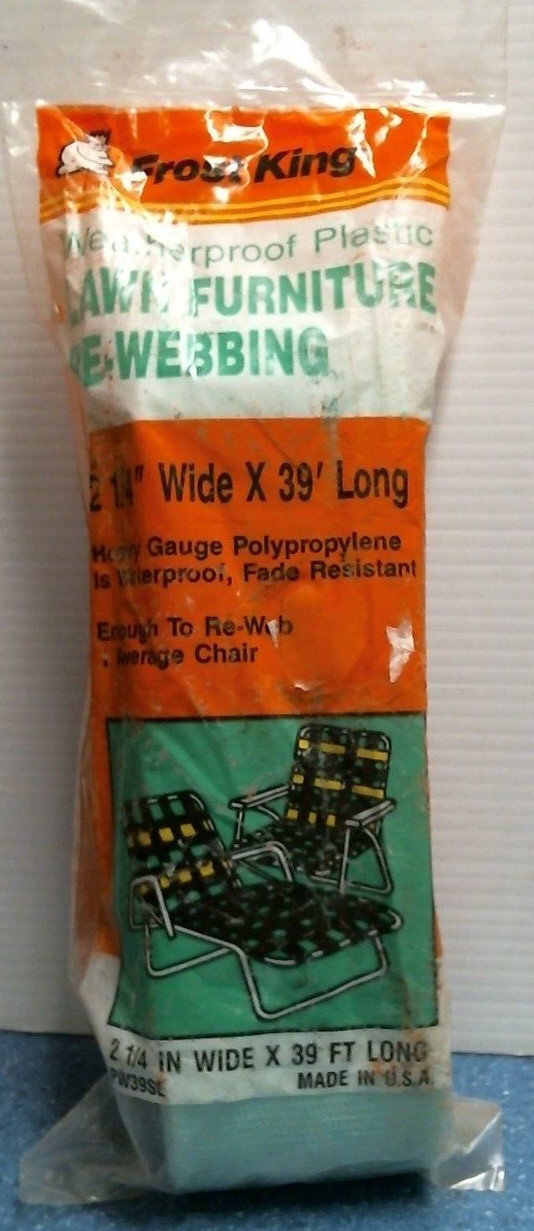 Frost King Lawn Furniture RE-Webbing 2-1/4" w.  X 39' l LIGHT GREEN (PW39SE) FS