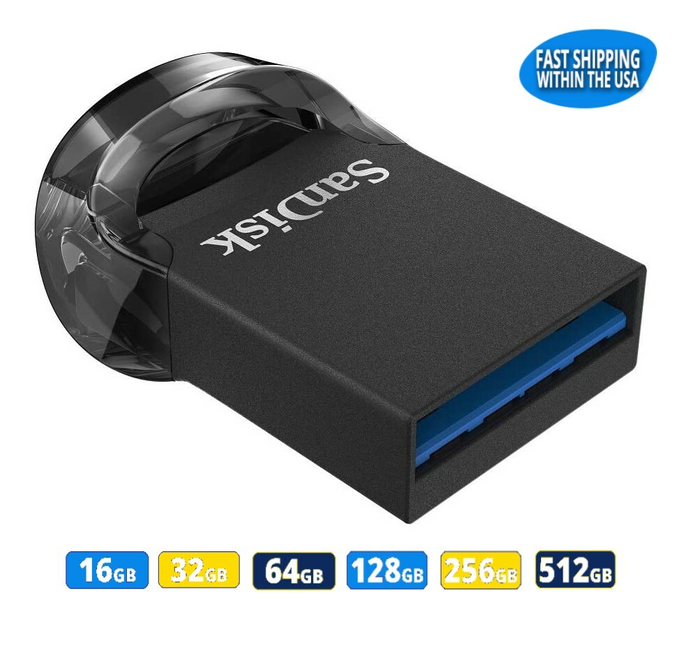 Sandisk Ultra Fit USB 3.2 Flash Drive 16GB 32GB 64GB 128GB 256G 512GB Memory lot