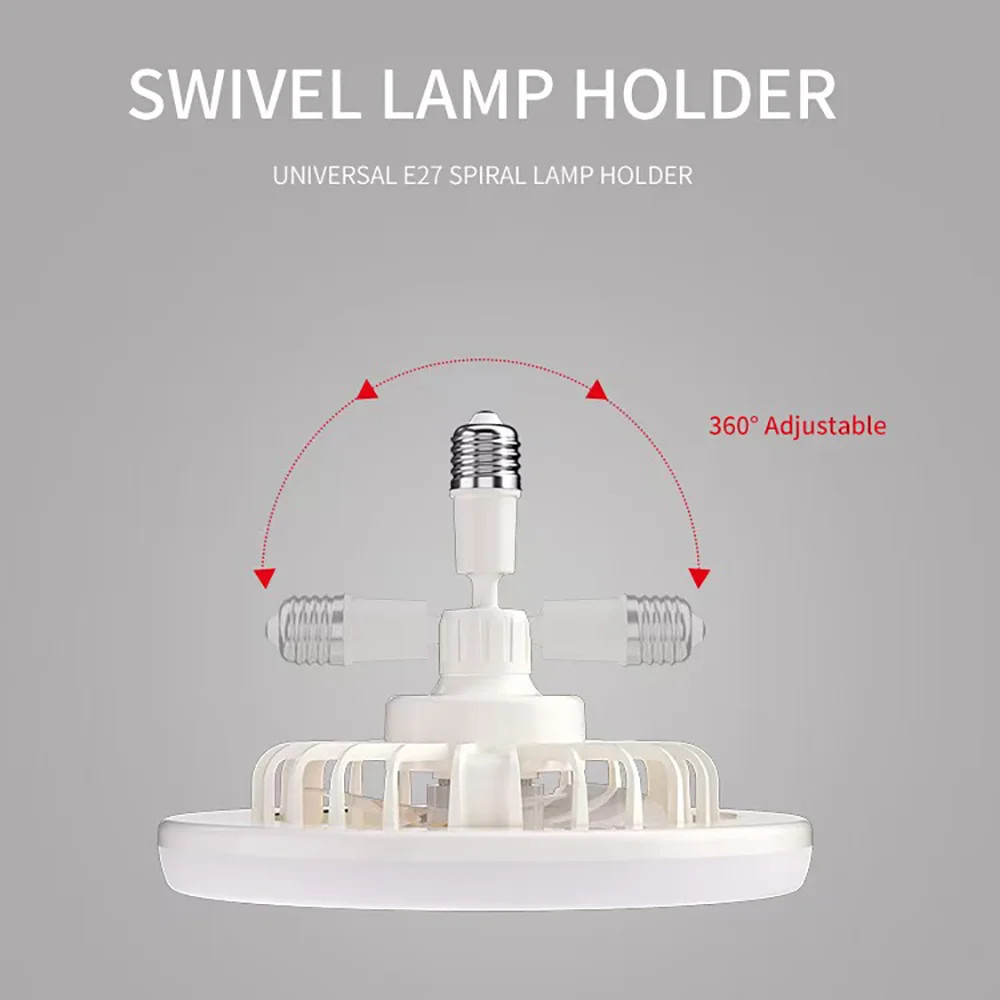 3-in-1 Rotatable Ceiling Fan LED Light Lighting Lamp Remote Control Bedroom Gift