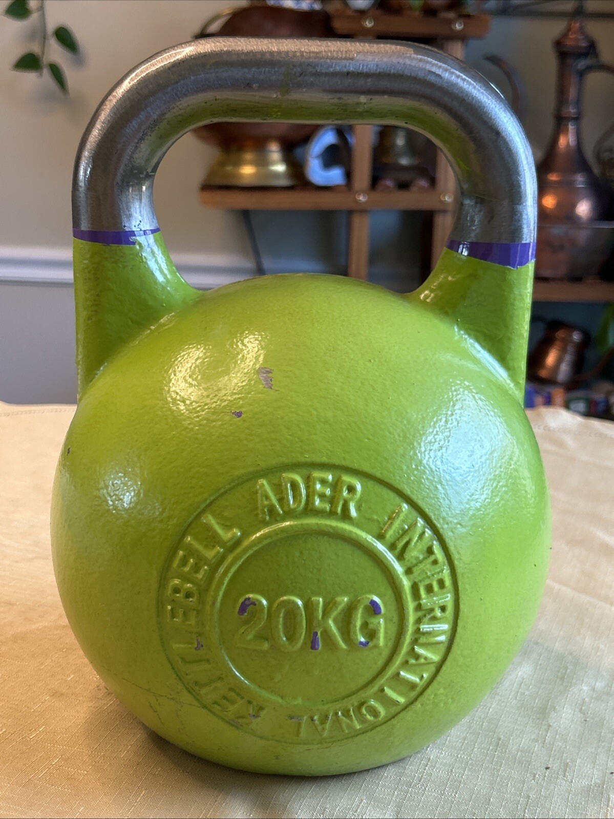 Ader Pro-Grade International Kettlebell (20kg/44lbs Green) -Free Shipping-