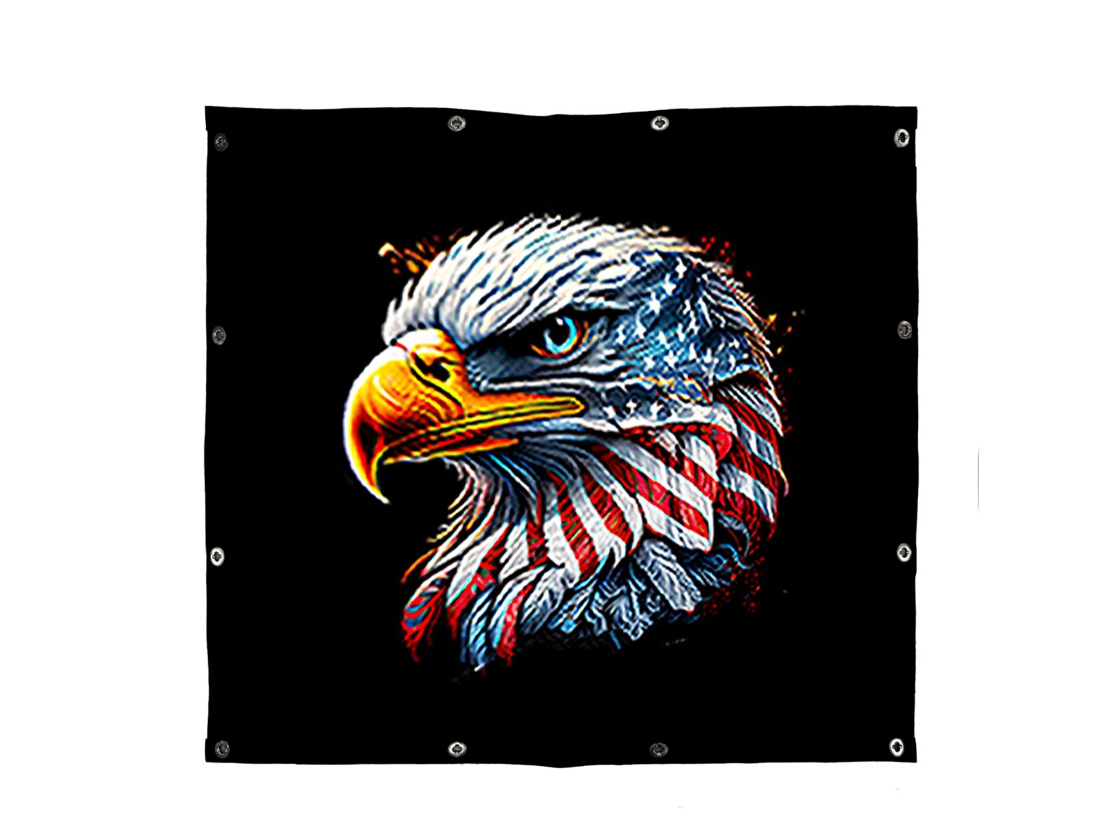 Premium GrilleAdz USA Eagle Patriotic Head Bugscreen for Peterbilt 589