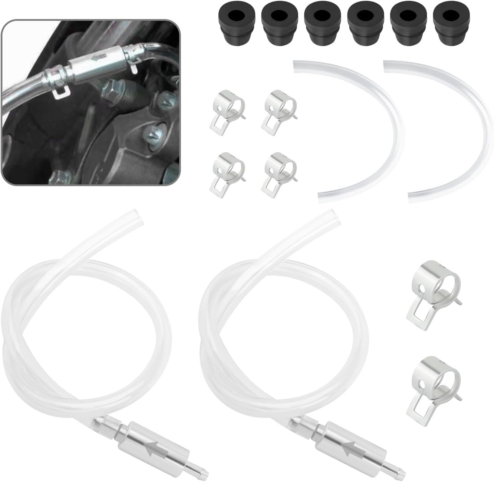 Brake Bleeder Kit Complete Set, Car Motorcycle Bike Brake Fluid Removal System