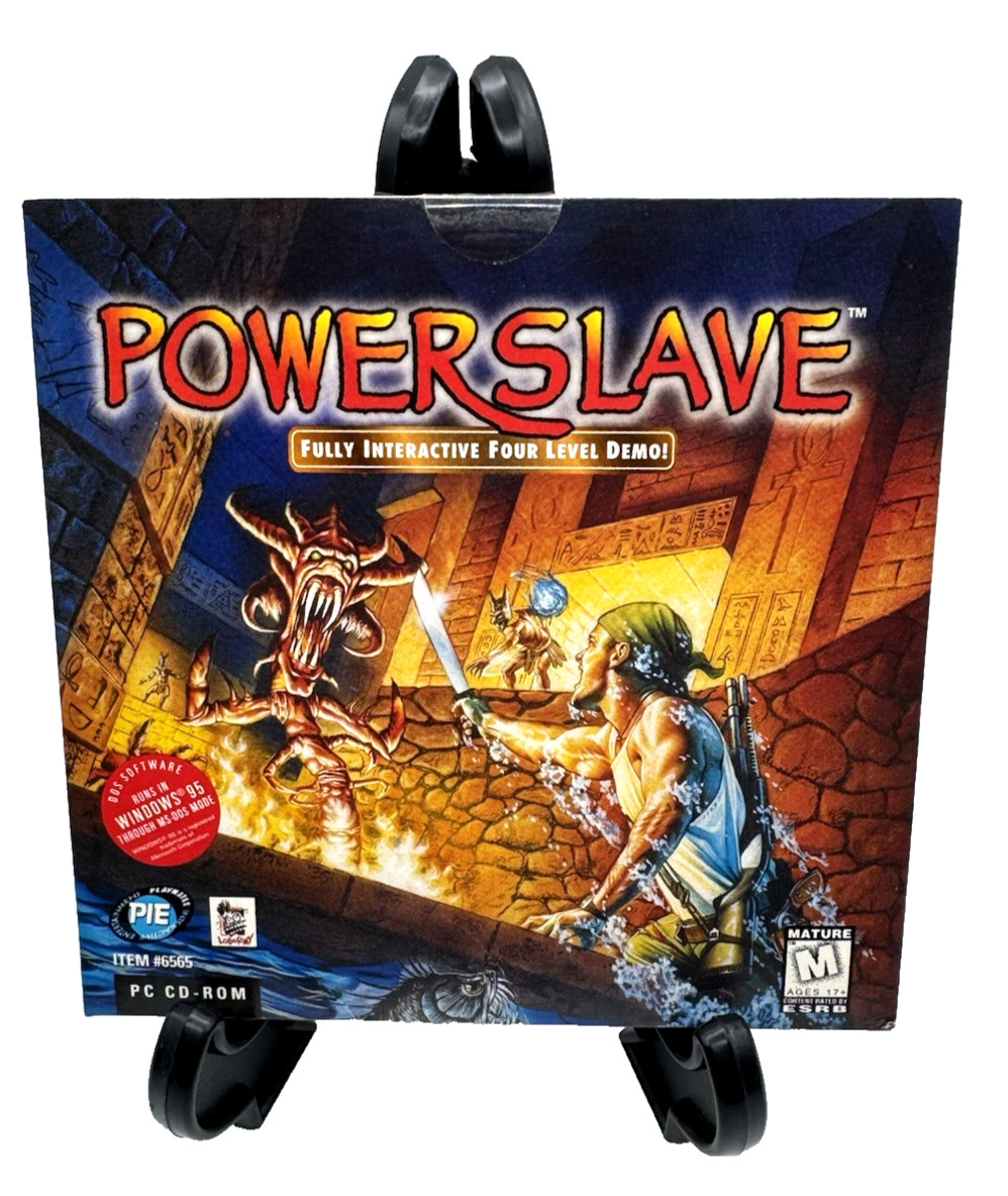 Powerslave-PC CD ROM Fully Interactive 4 Level DEMO-Egypt Tombs-Lobotomy SEALED