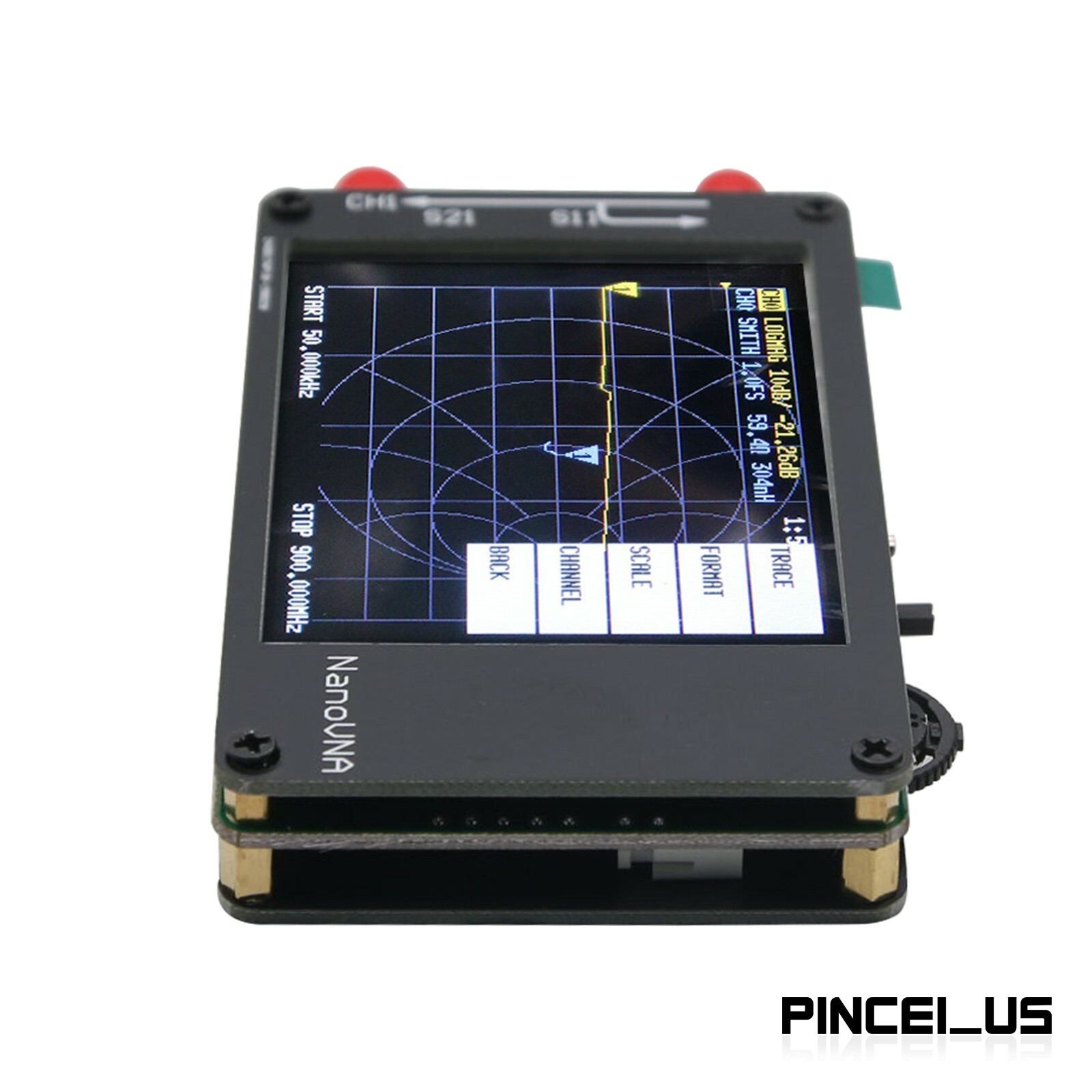 NanoVNA 50KHz-2GHz Vector Network Analyzer for MF HF VHF UHF Antenna 2.8"