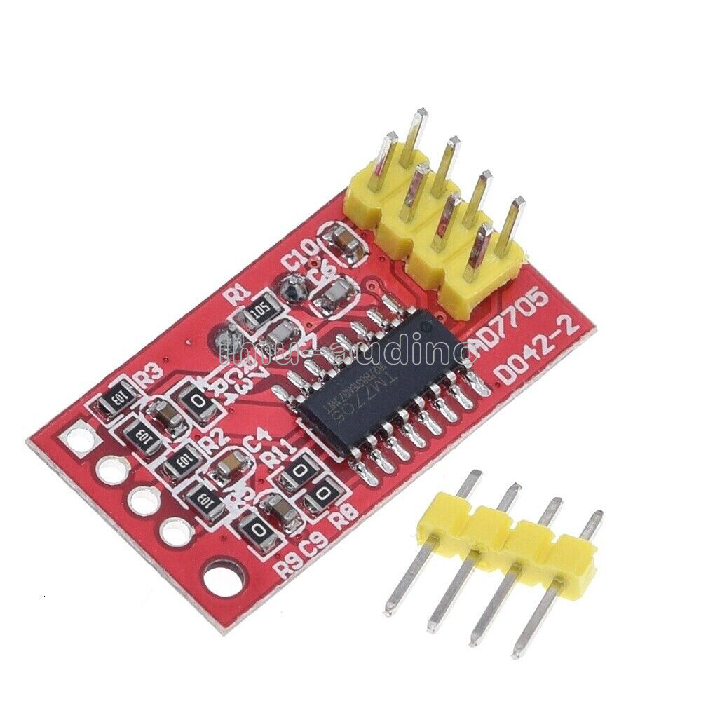 AD7705 Dual 16-Bit ADC Data Acquisition Module SPI Precise TM7705 3.3V Gold 5V