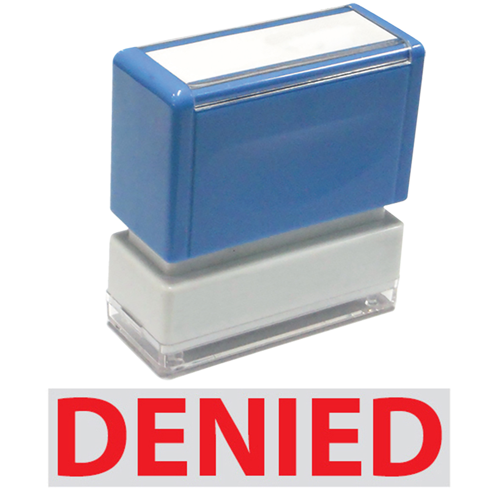 Denied - JYP PA1040 Pre-Inked Rubber Stamp (Red Ink)