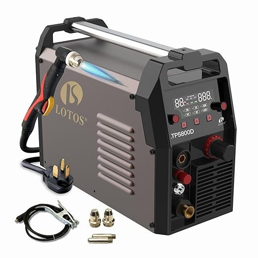 LOTOS LTP5800D 58A Plasma Cutter, 5/8" Clean Cut (3/4" Severance), Non-Touch
