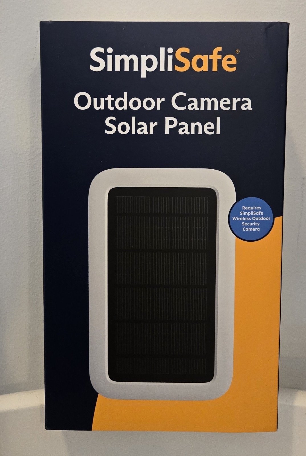 SimpliSafe White Outdoor Security Camera Solar Panel Charger Model CM001 SEALED