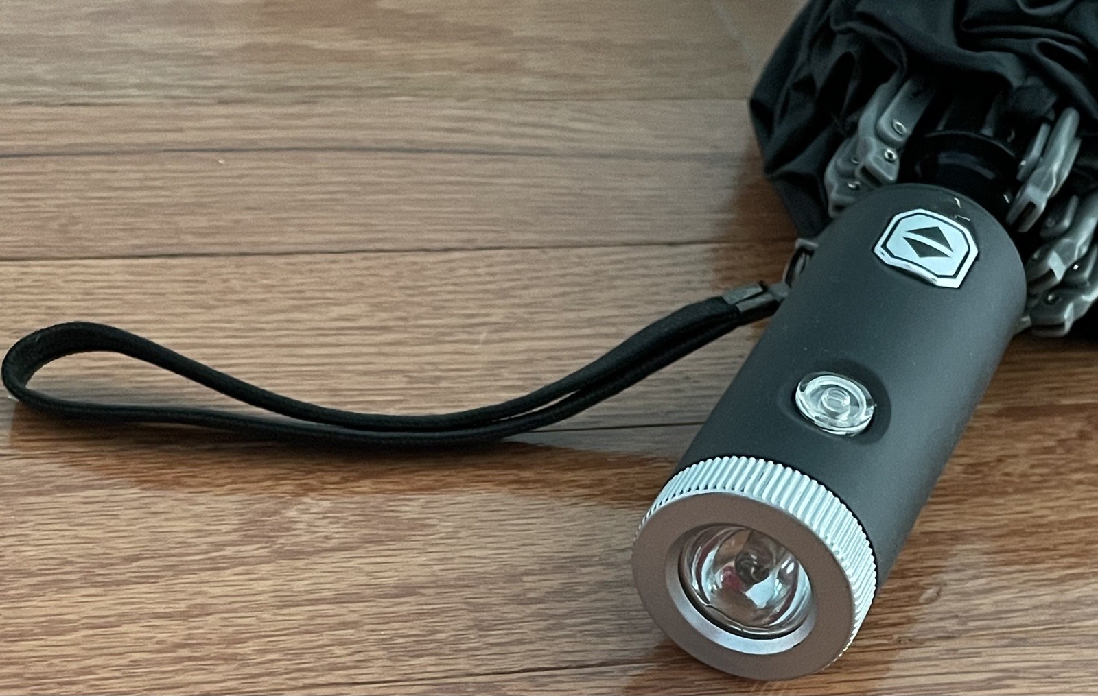 Inverted Umbrella With LED Flashlight