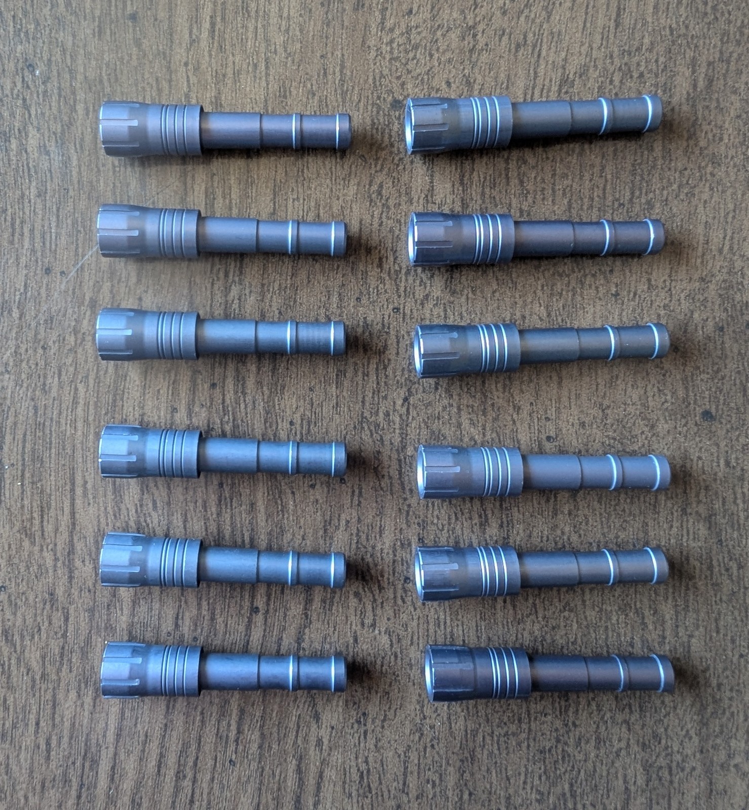 36 NEW Victory RIP Shok Aluminum Half Out Inserts Gray 21 Grains