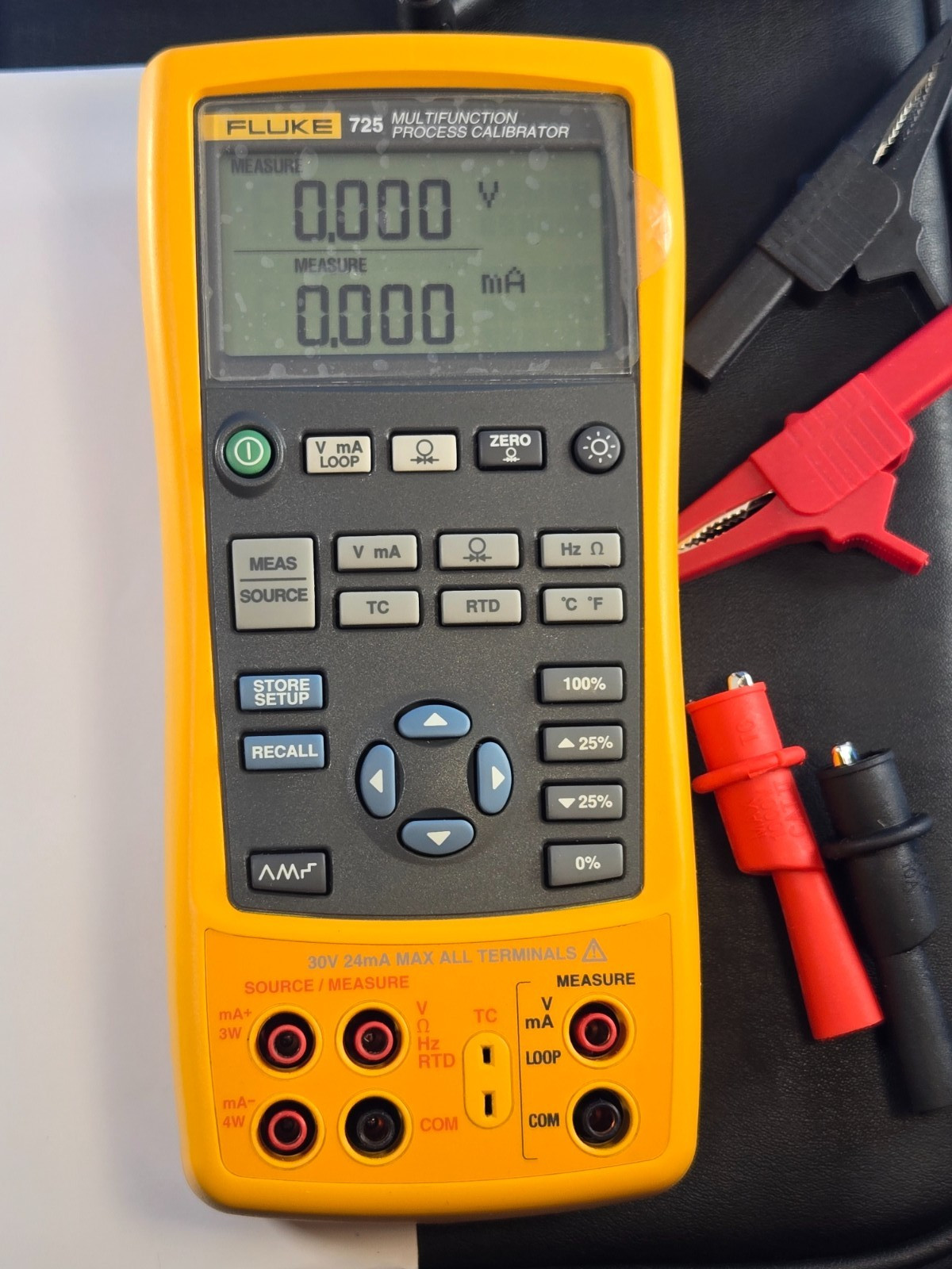 Fluke 725 Multifunction Process Calibrator Meter - Calibrated June 2-26 w Data +