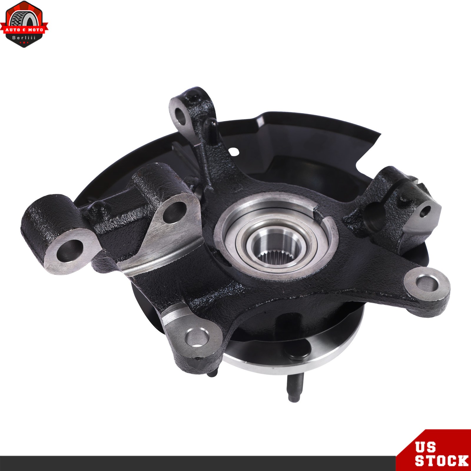 For Ford Edge 2007-2010 Pair Front Wheel Hub Bearing Steering Knuckle Assembly