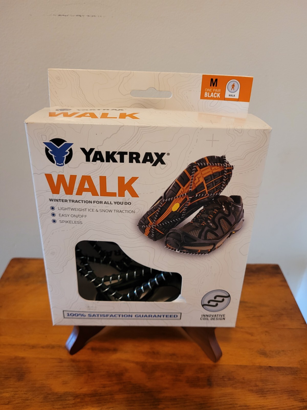 Yaktrax Walk Footwear Traction- Sz Medium 9-11 Men 10.5-12.5 Women~Ice Fishing