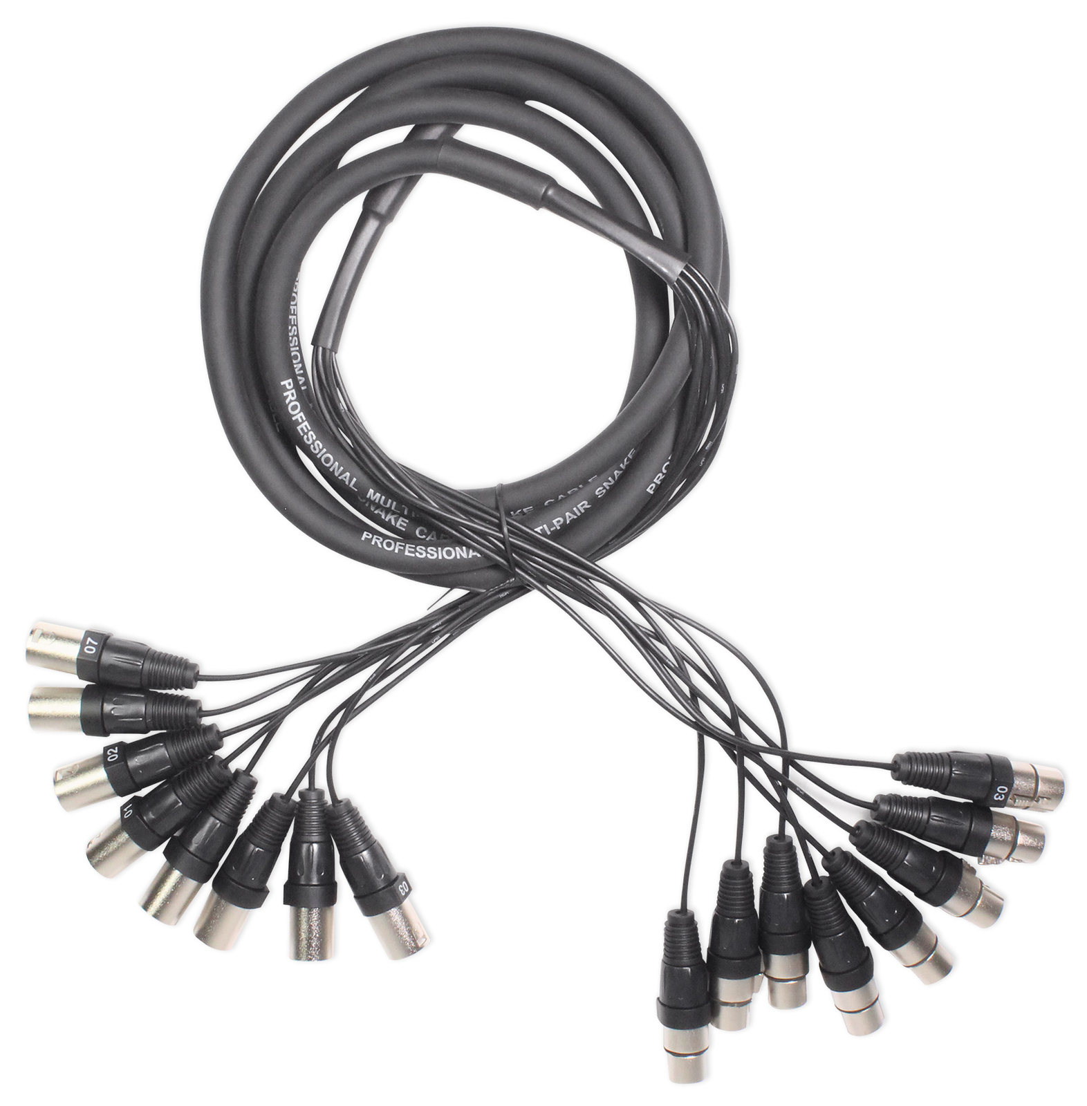 Rockville SX810 8 Channel 10 Foot XLR Snake (Female to Male) Connectors