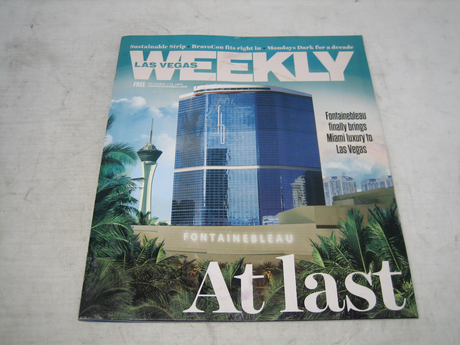 LAS VEGAS WEEKLY MAGAZINE DEC 13-17 2023 FONTAINEBLEAU CASINO OPENING ISSUE