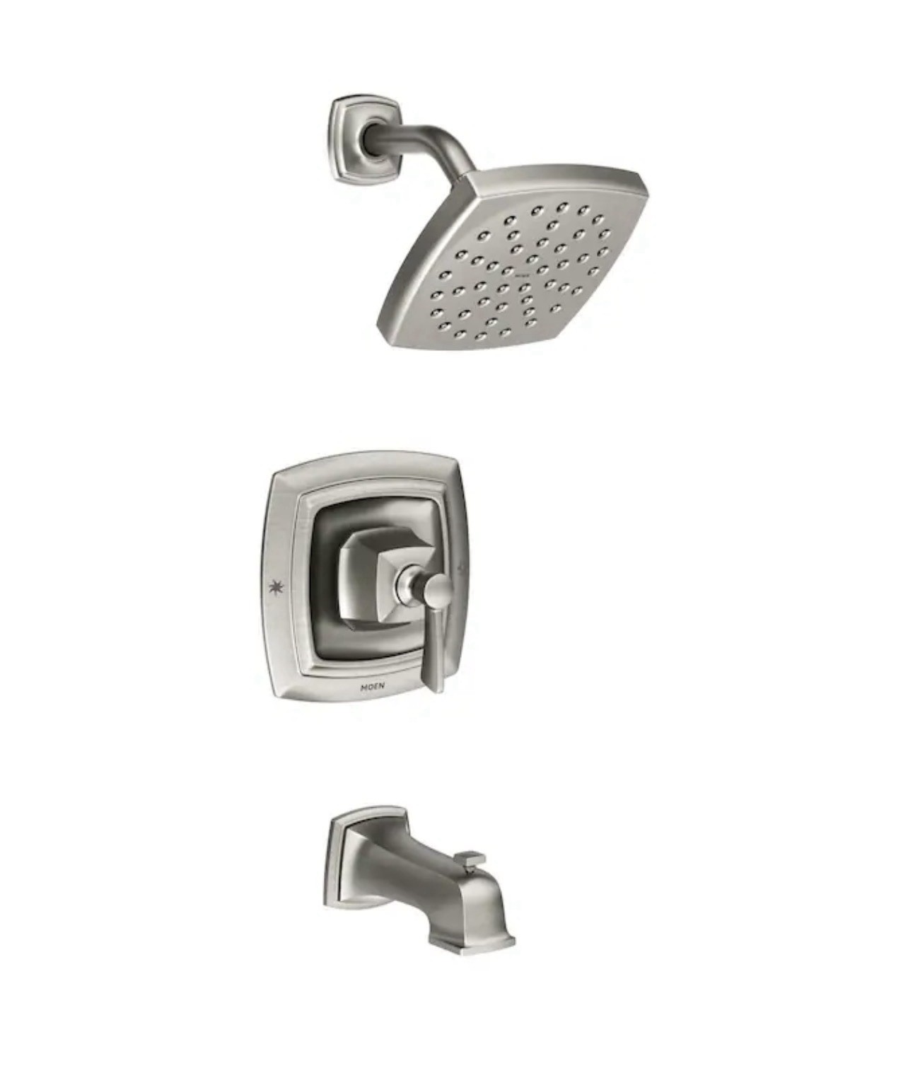 MOEN Conway 82922SRN Bathroom Tub & Shower Kit w/ Valve Brushed Nickel NEW