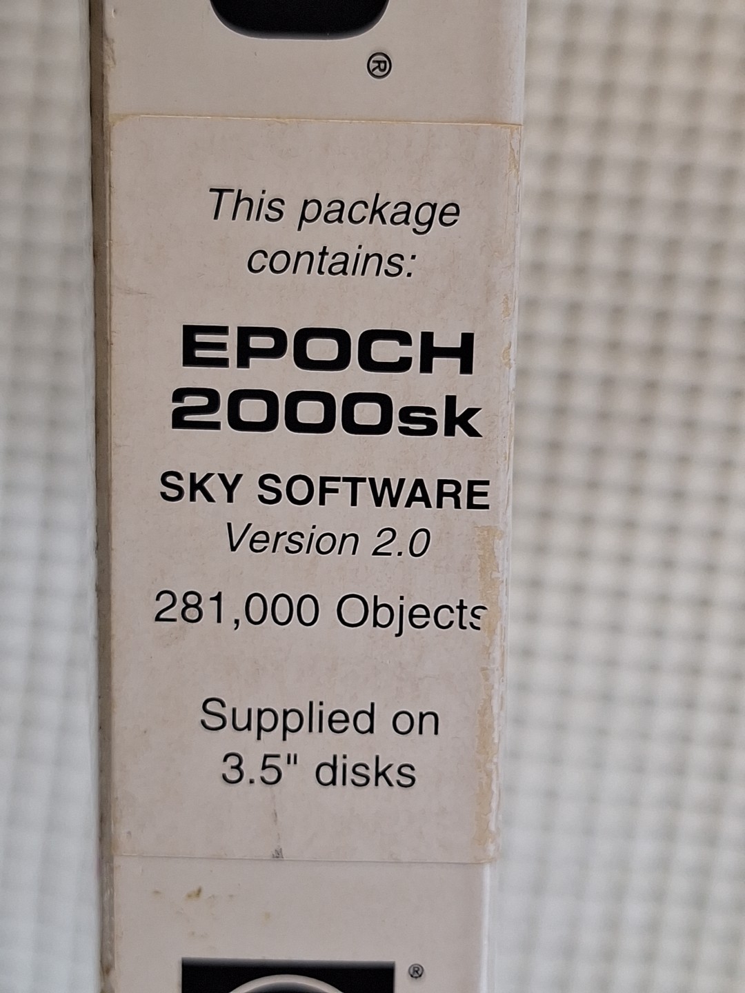 Meade Epoch 2000 Astronomy Image Sky Processing Software for Windows 3.5" Disks