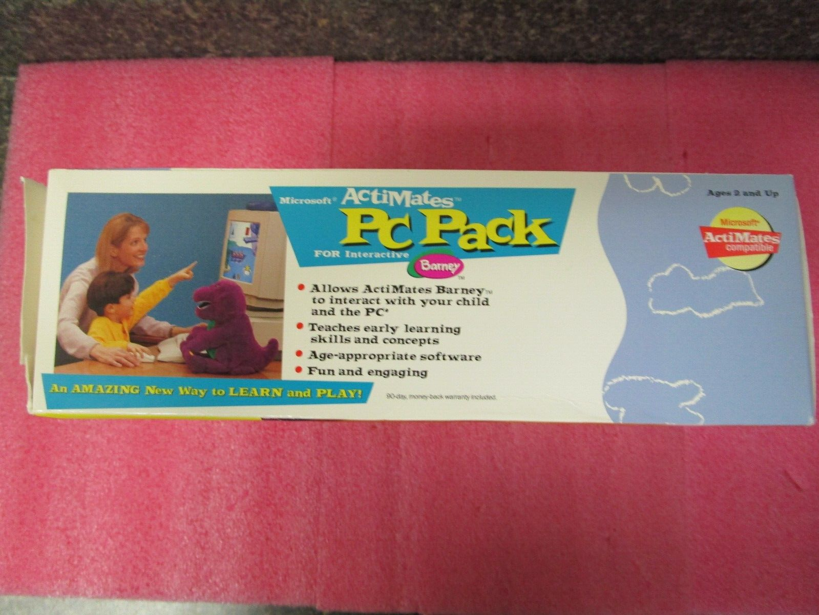 Microsoft ActiMates 1997 Interactive Barney Dinosaur PC Pack CD-ROM New Sealed