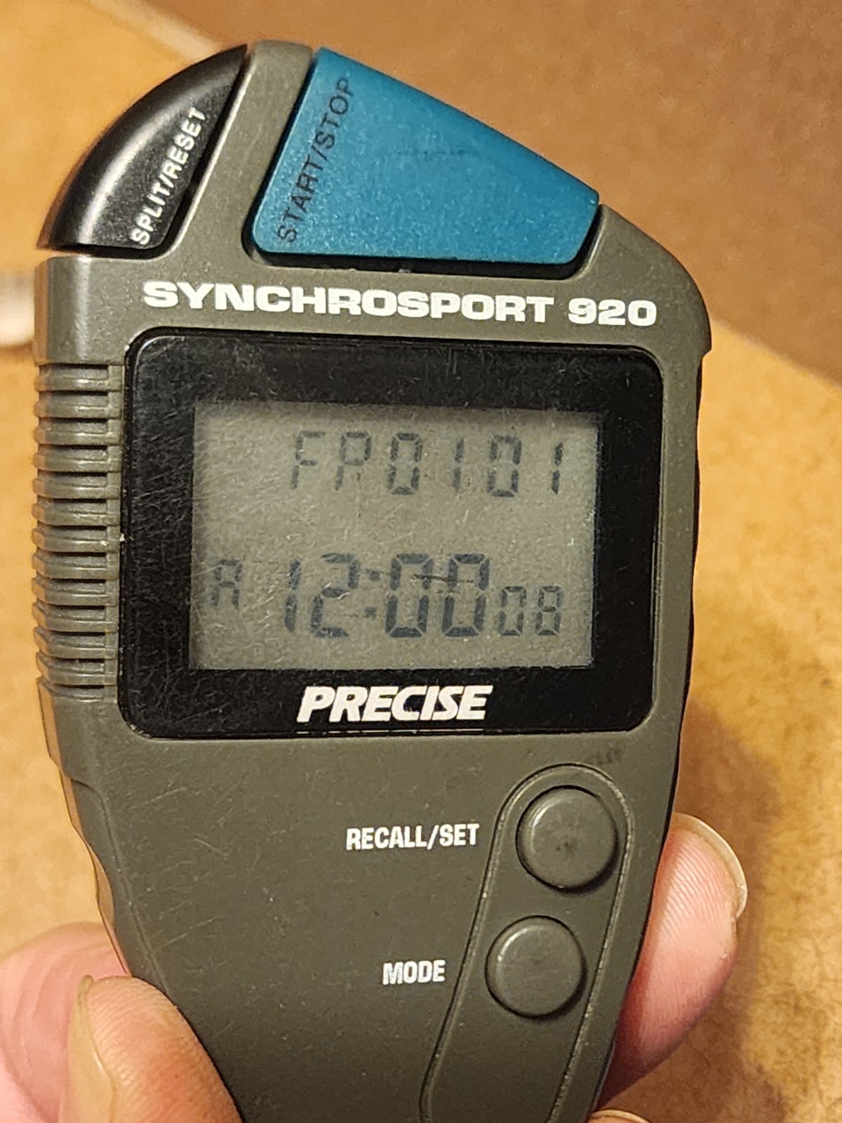 Vintage Precise SynchroSport 920 Digital Timer/StopWatch w/Lanyard Belt-clip
