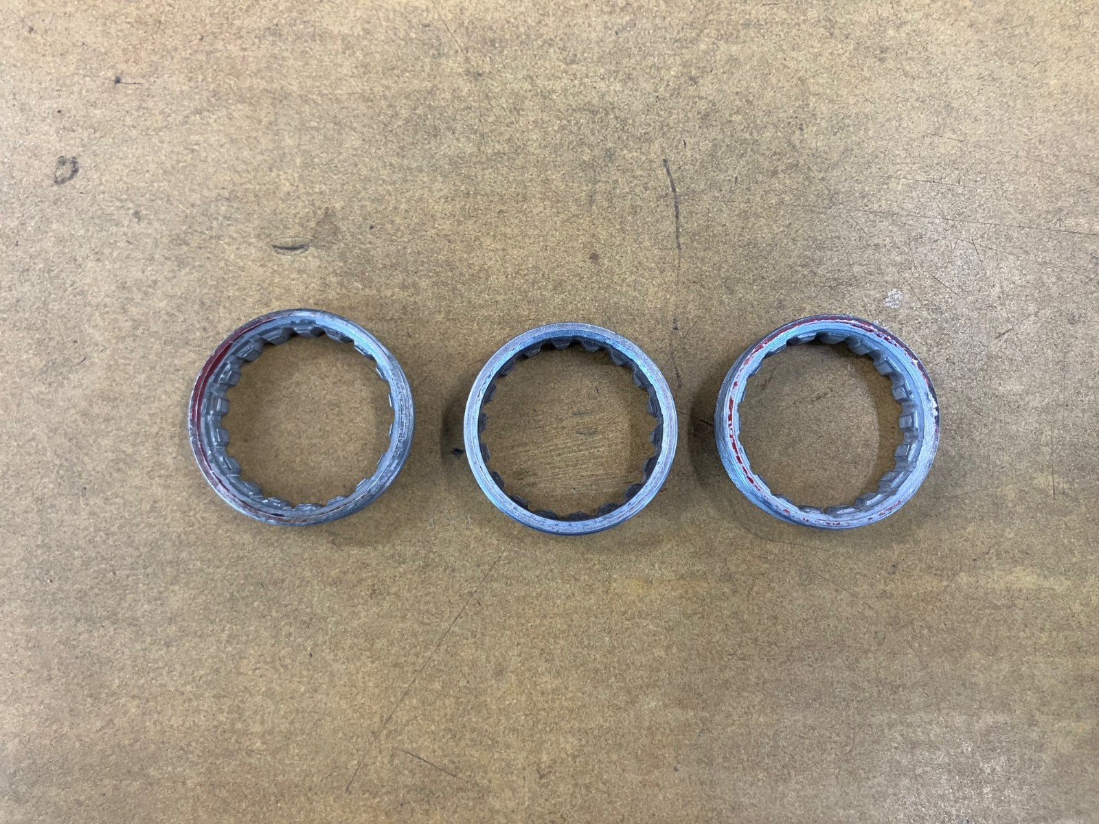 Phil Crank Bearing Mounting Rings, 1.37''x24, Left Threaded, Steel