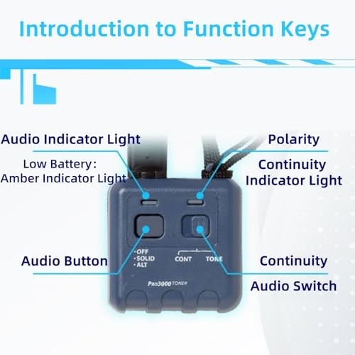 Pro3000 Tone Generator and Probe Kit, Toner blue