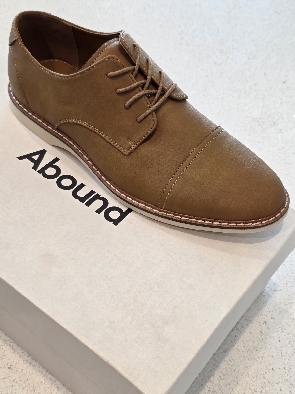 Abound Cap Toe Samson (Tan Golden ) Derby Shoe Sz 8.5M Runs Slightly Big