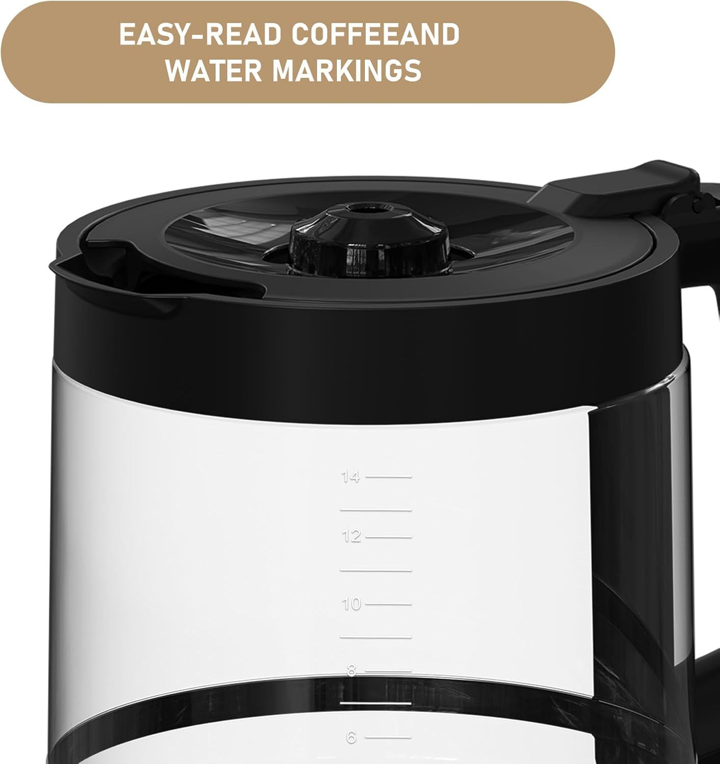 14-Cup DCM201 Coffee Maker Carafe Coffee Pot Replacement Compatible with Ninja D
