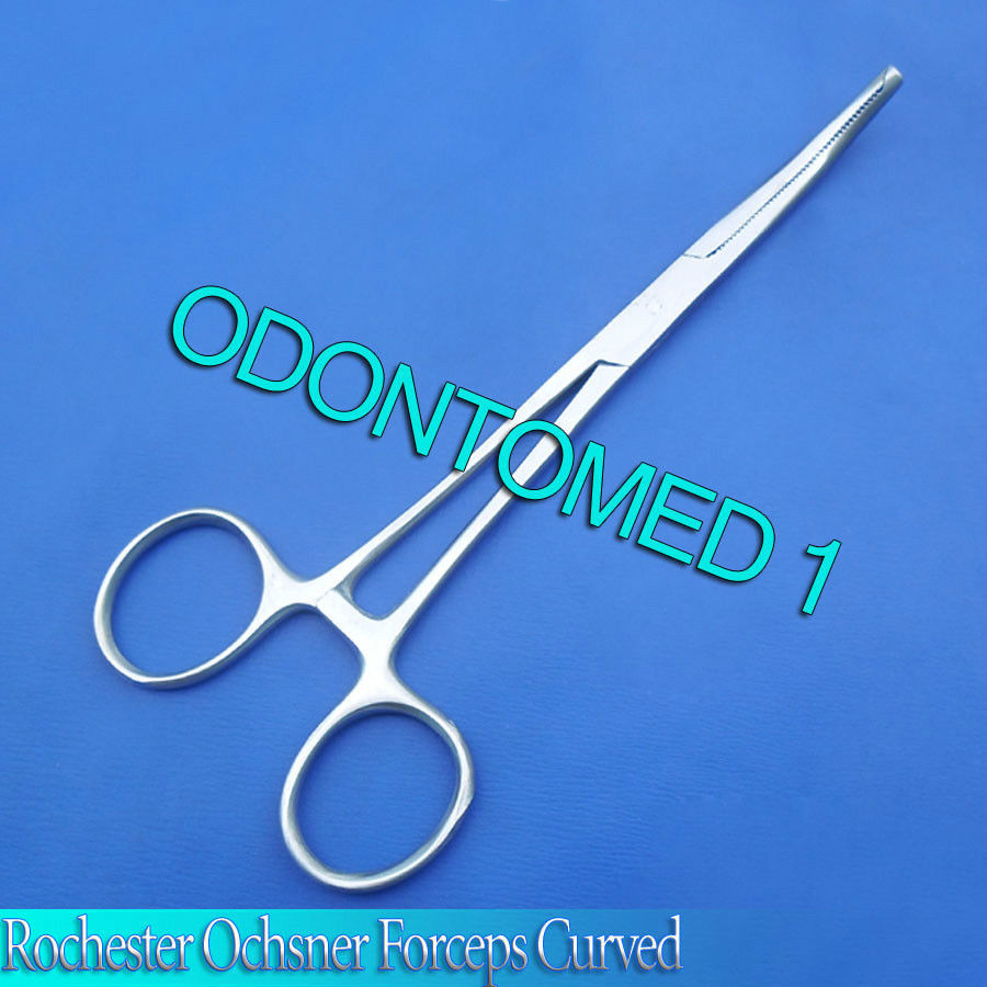 6 Rochester Ochsner Forceps 1x2 teeth Curved 7.25" Surgical Instruments