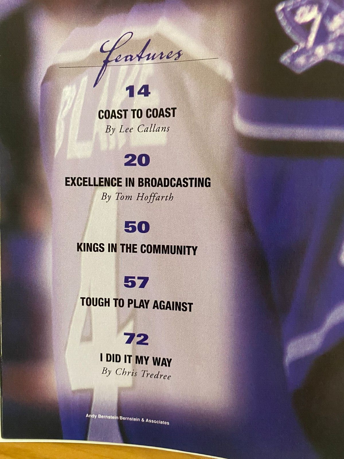 2001 Royal Reign Program January 6 LA Kings Vs Calgary Unscored