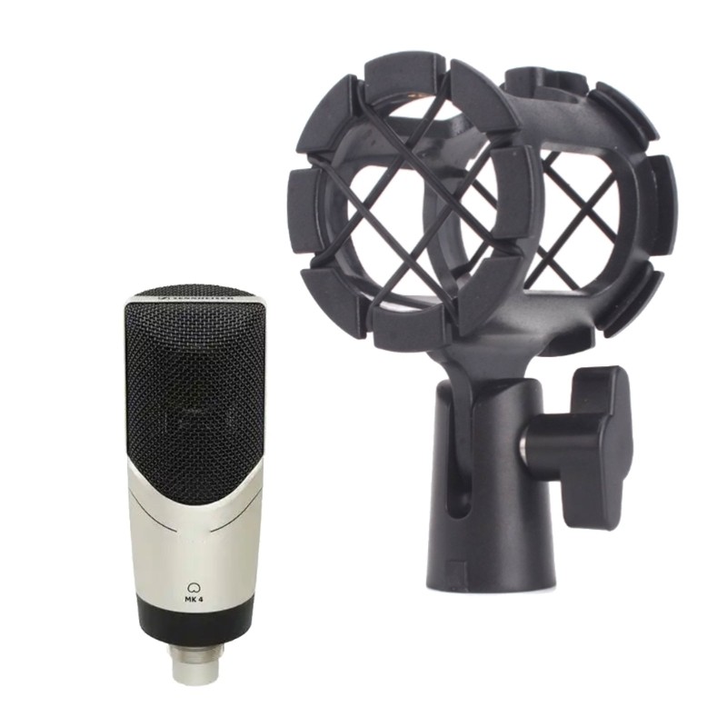 Handheld Condenser Microphone Shock Mount Clip Mic Holder Stand Professional