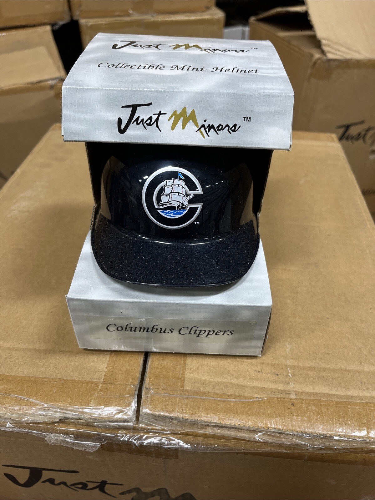 COLUMBUS CLIPPERS Just Minors Mini Helmet Case 24 Count