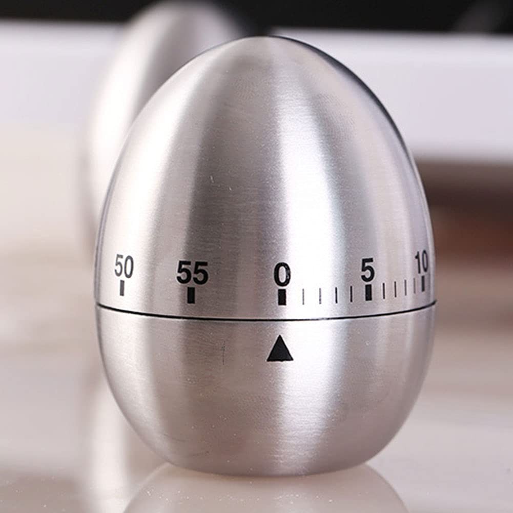 60 Minute Mechanical Kitchen Timer, Wind Up Egg Timer for Cooking