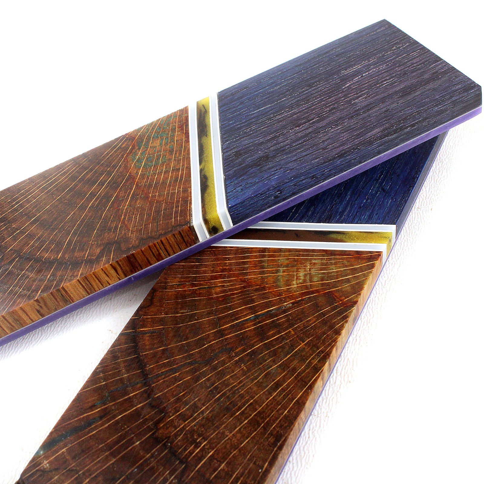 Stabilized Hybrid Segmented Knife Making Scales 6 x 1 3/4 x 3/8 in