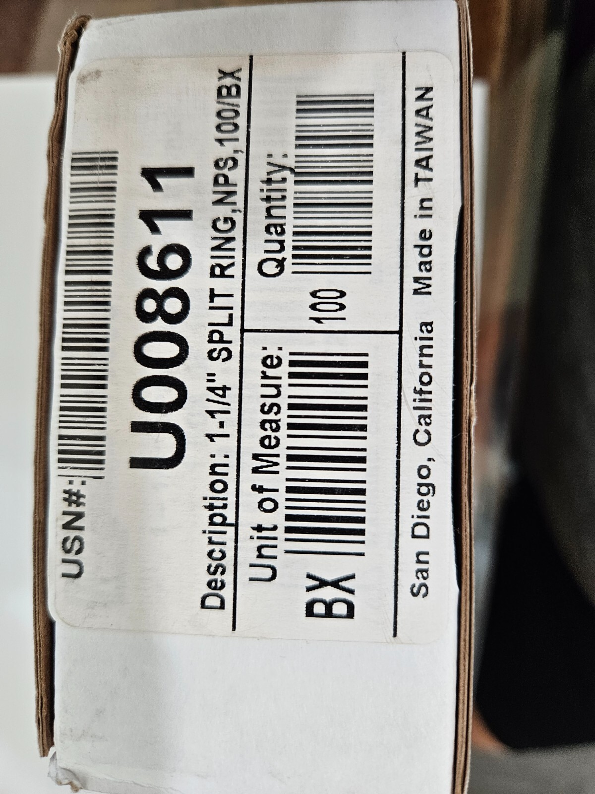 Key Split Rings (1-1/4") diameter, 100 pack 