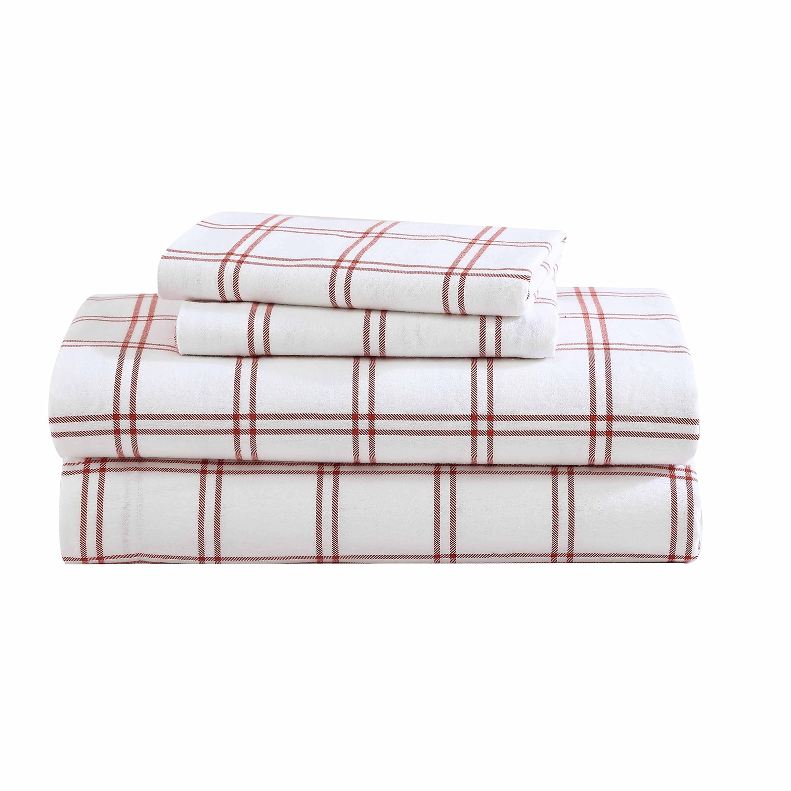 Eddie Bauer- Queen Sheet Set, Warm Breathable Cotton Flannel Bedding with Dee...