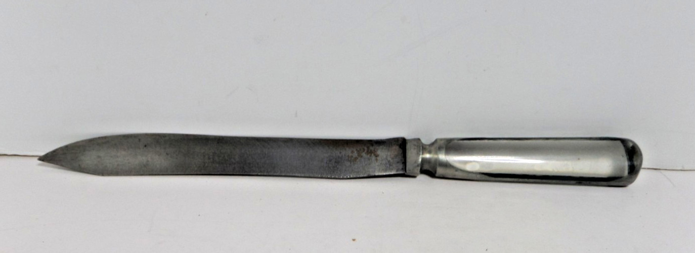 glass handle carving set fork knife 1962 vintage