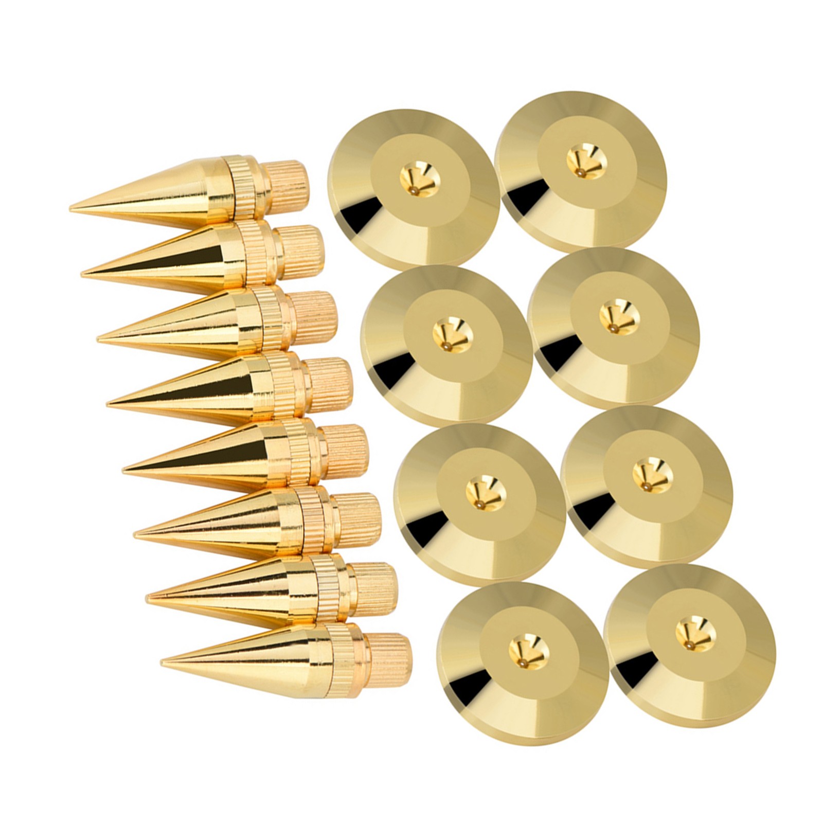 8 Pairs 6 X 36MM Copper Speaker Spike Isolation Stand Base Pad Feet Mat BT0