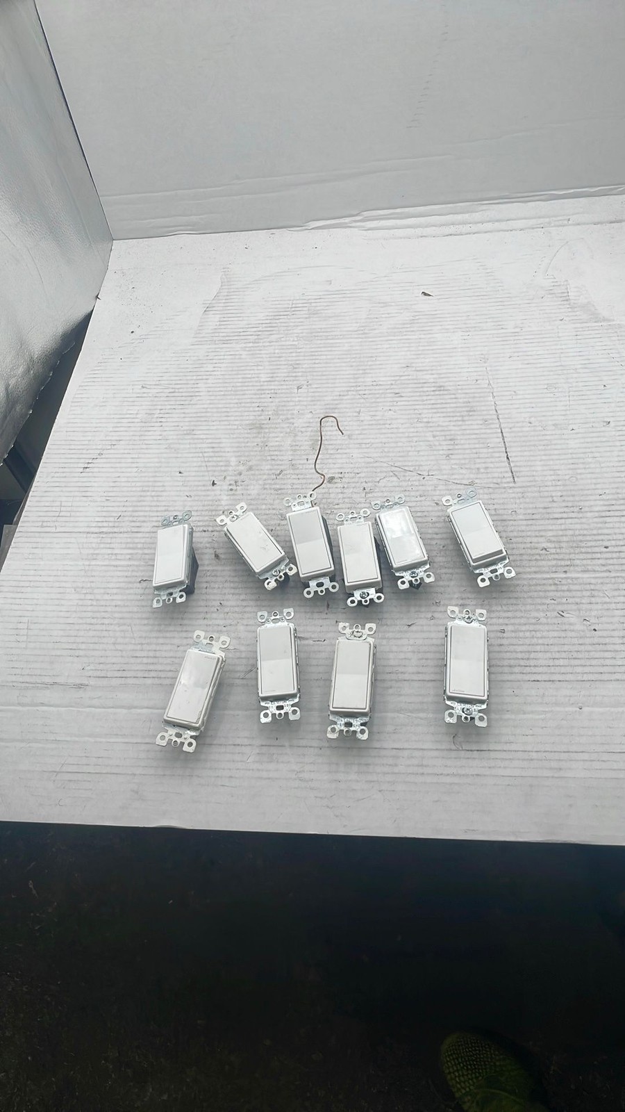 15A Decorator Rocker Light Switches White Commercial Grade Lot Of 10